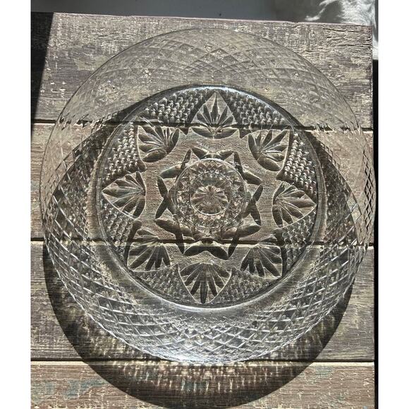 New 4 Cristal D'Arques-Durand Antique Clear 8” Luncheon Plates Vintage - Picture 9 of 15